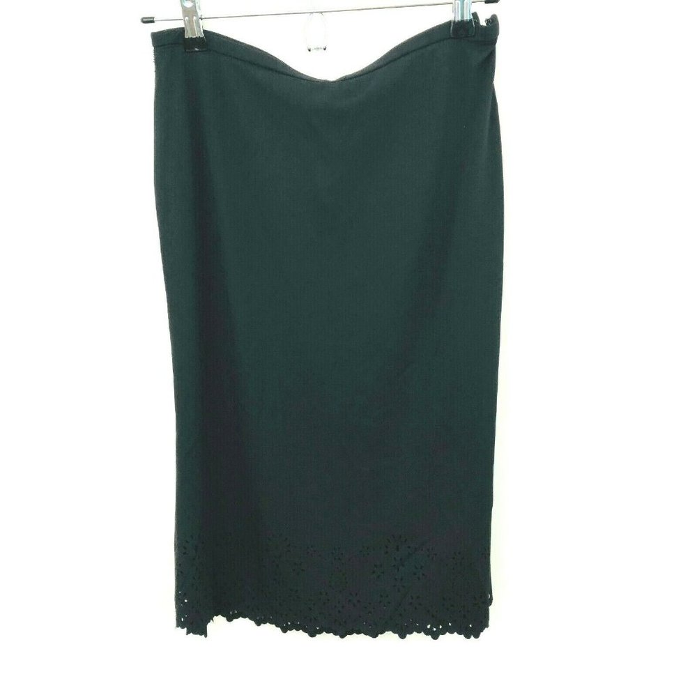 NWT! Ann Taylor Laser Cut Black Pencil Skirt 4
